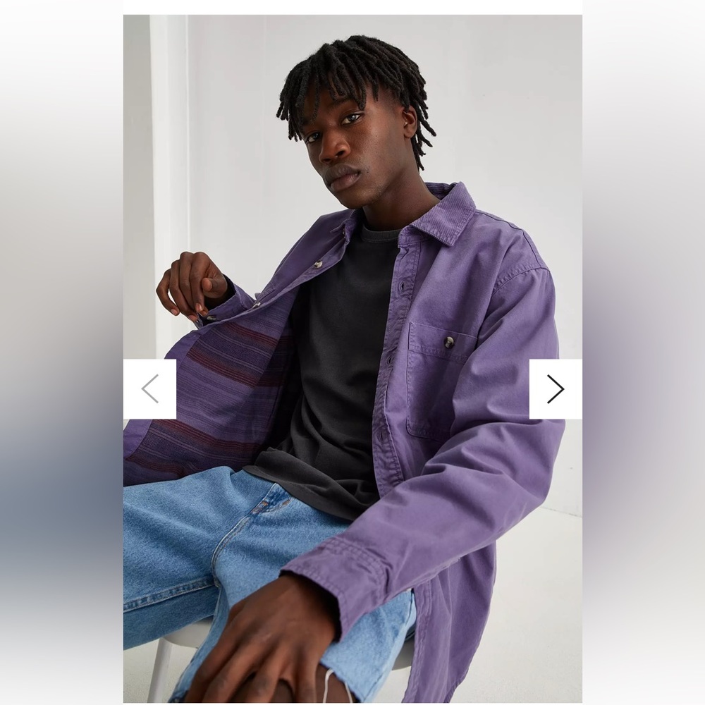 BDG Blanket Lined Shirt Jacket (Sz. L)